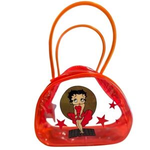 Vintage Betty Boop Red Jelly Mini Purse Y2K